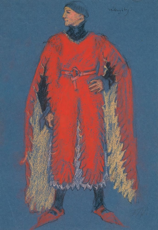 Picture of WILLOUGHBY, COSTUME SKETCH FOR HENRY IRVINGS PLANNED PRODUCTION OF KING RICHARD II B