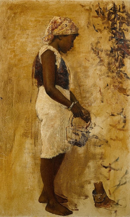 Picture of A MOORISH GIRL IN YELLOW