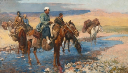 Picture of HORSES AT THE FORD PERSIA