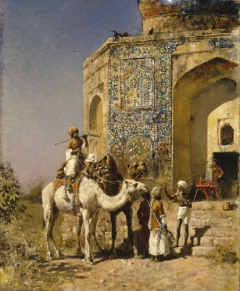 Picture of THE OLD BLUE TILED MOSQUE OUTSIDE OF DELHI, INDIA
