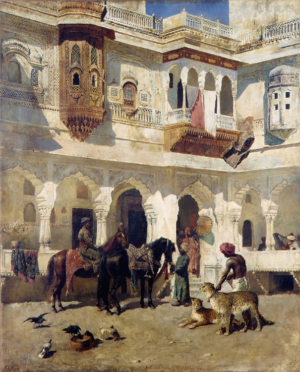 Picture of THE RAJAH STARTING ON A HUNT 1885
