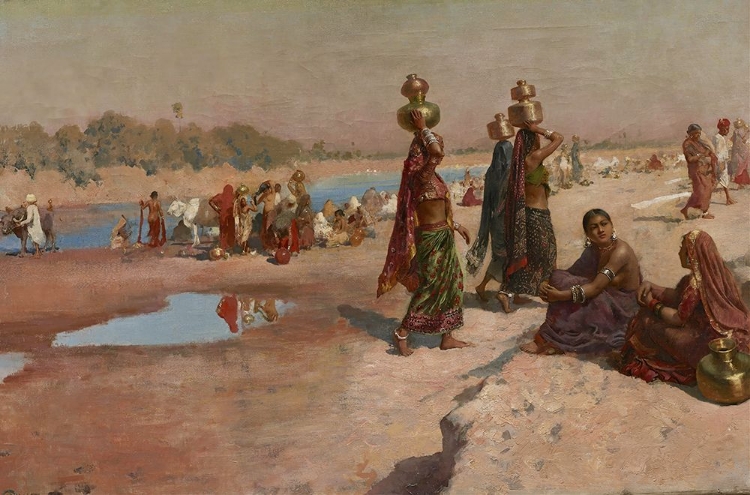Picture of WATER CARRIERS OF THE GANGES 1885