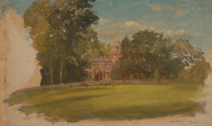 Picture of HOUSE IN HUDSON, NEW YORK 1885