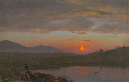 Picture of HUDSON VALLEY, NEW YORK AT SUNSET 1870
