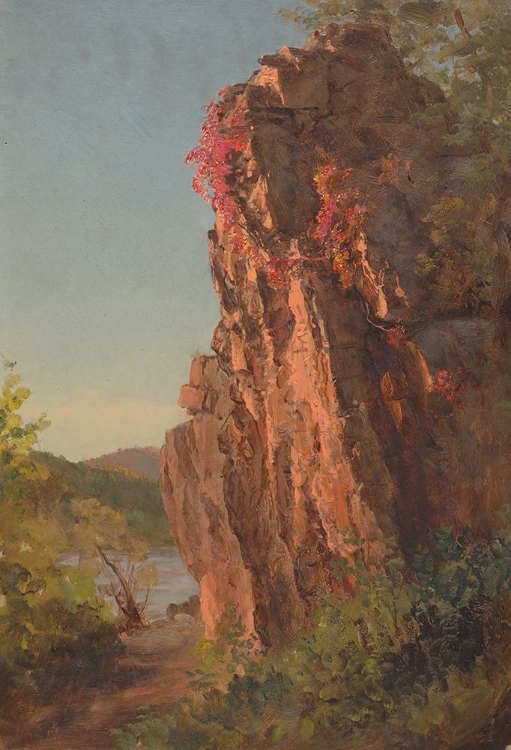 Picture of LANDSCAPE WITH LARGE ROCK, POSSIBLY NORTH CAROLINA 1865