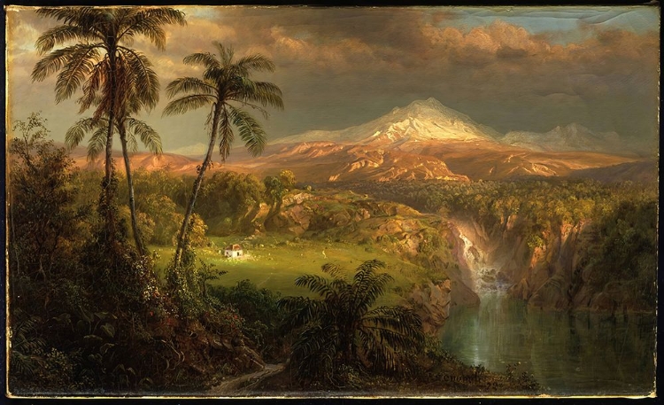 Picture of PASSING SHOWER IN THE TROPICS 1872