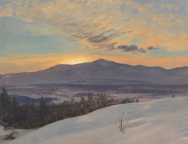 Picture of SUNSET ACROSS THE HUDSON VALLEY, WINTER 1870