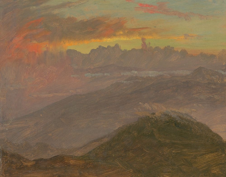 Picture of SUNSET AND MOUNTAINS 1865