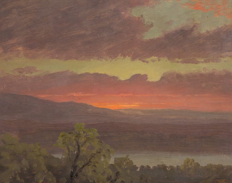 Picture of SUNSET IN JAMAICA, WEST INDIES 1865