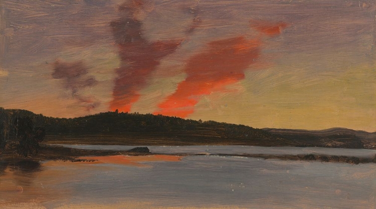 Picture of SUNSET NEAR BAR HARBOR, MAINE 1862