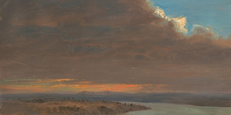Picture of SUNSET, HUDSON VALLEY, NEW YORK 1870