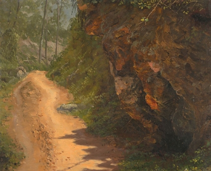 Picture of WOODLAND PATH, JAMAICA 1865