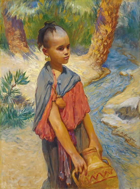 Picture of A YOUNG GIRL BY A RIVER