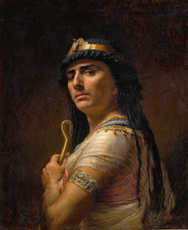 Picture of AN EGYPTIAN PRIEST 1877