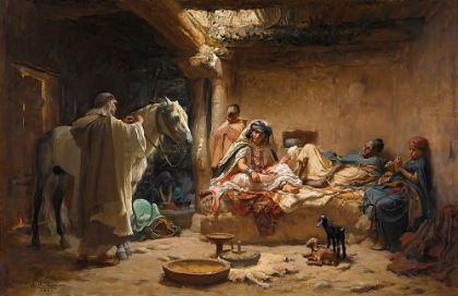 Picture of AN INTERIOR IN BISKRA 1881