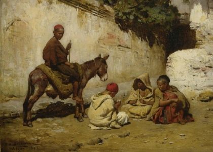 Picture of ARAB CHILDREN PLAYING CARDS 1873