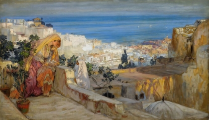 Picture of ARAB WOMEN ON A ROOFTOP, ALGIERS BEYOND