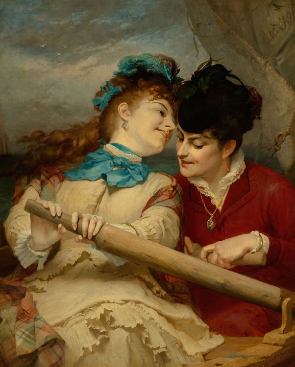 Picture of CONCERNING WHAT THE YOUNG WOMEN ARE TALKING ABOUT 1870
