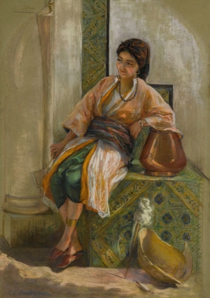 Picture of YOUNG GIRL WITH A FAN