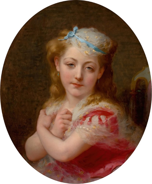 Picture of PORTRAIT OF A YOUNG GIRL 1870