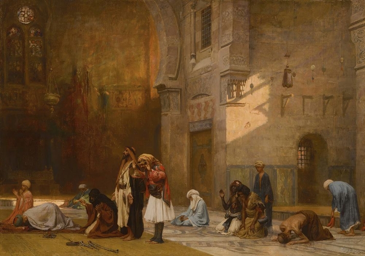 Picture of PRAYER IN THE MOSQUE, CAIRO 1876