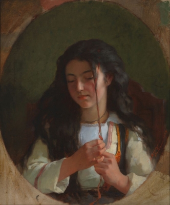 Picture of STUDY OF A YOUNG GIRL, PONT AVEN 1869