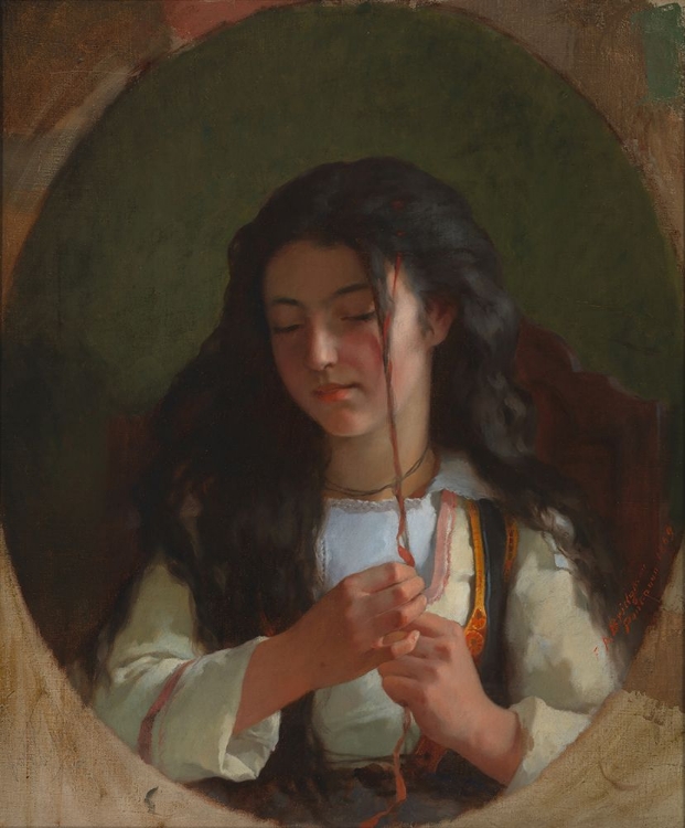 Picture of STUDY OF A YOUNG GIRL, PONT AVEN 1869