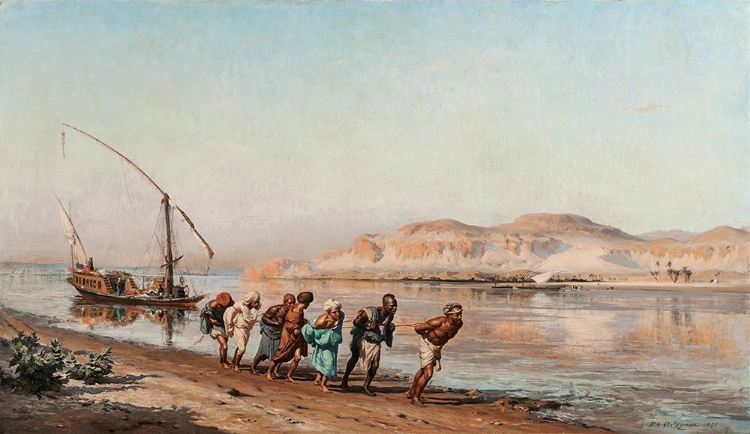 Picture of TOWING ON THE NILE 1875