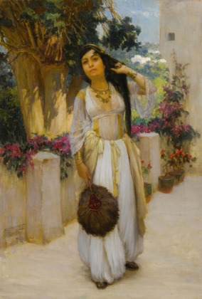Picture of WOMAN OF ALGIERS ON A VERANDA 1893
