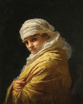 Picture of YOUNG WOMAN IN A WHITE TURBAN