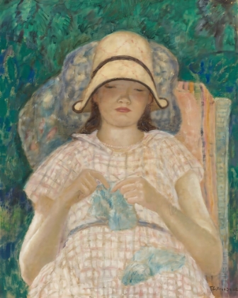 Picture of GIRL KNITTING