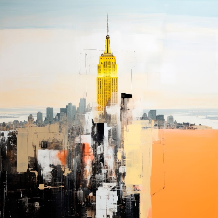 Picture of ABSTRACT COLORED NEW YORK