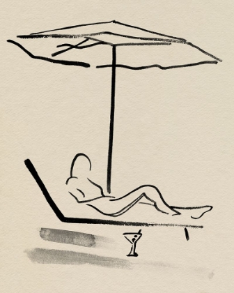 Picture of LAYING ON THE BEACH I