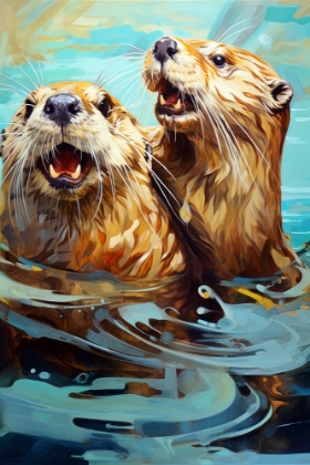 Picture of OCEAN OTTERS I