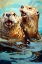 Picture of OCEAN OTTERS I