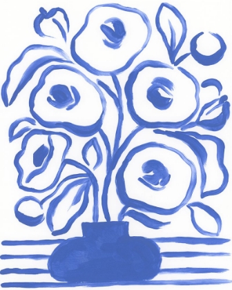 Picture of BLUE BRUSH FLOWERS I