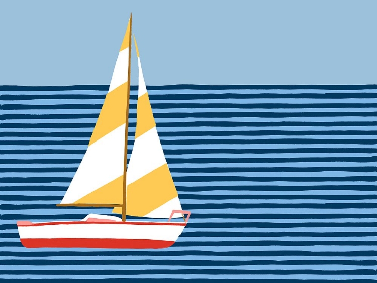 Picture of SAILBOAT STRIPES I