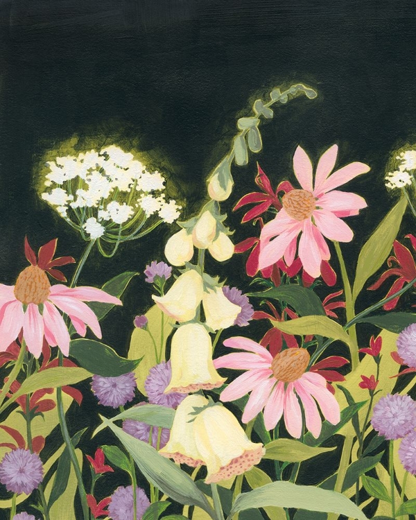 Picture of MOONLIT WILDFLOWERS I