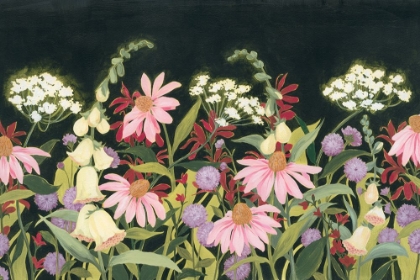 Picture of MOONLIT WILDFLOWERS III