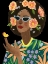 Picture of MIDNIGHT BUTTERFLY KISS I