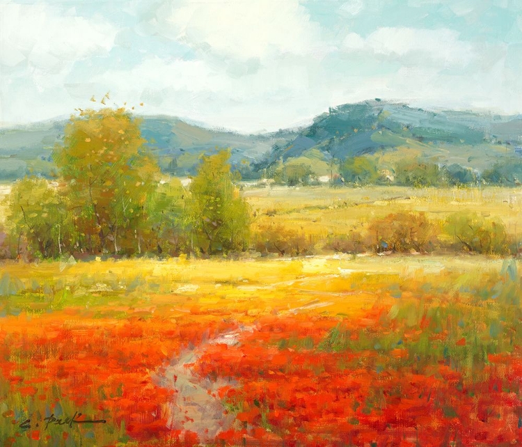 Picture of RED FIELDS I