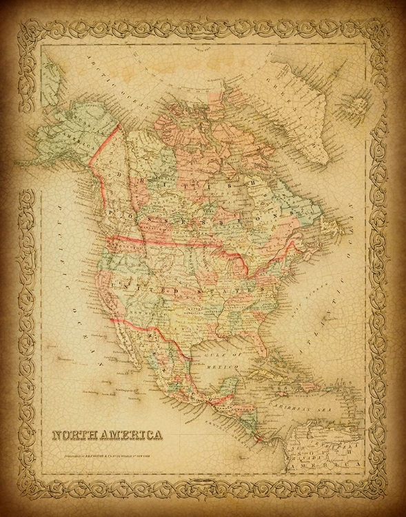 Picture of MAP OF NORTH AMERICA