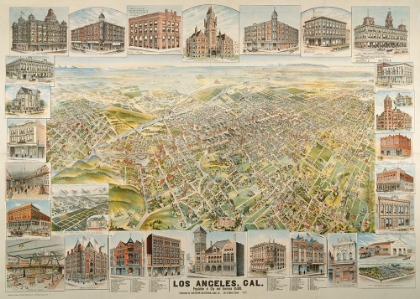 Picture of MAP OF LOS ANGELES