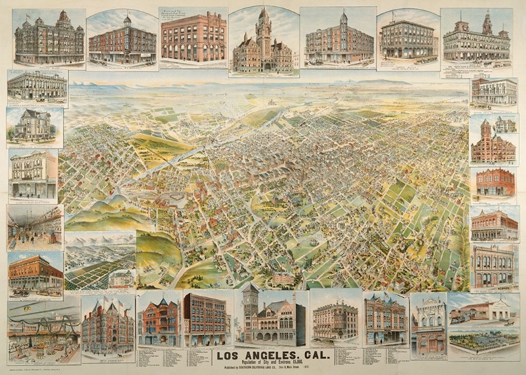 Picture of MAP OF LOS ANGELES