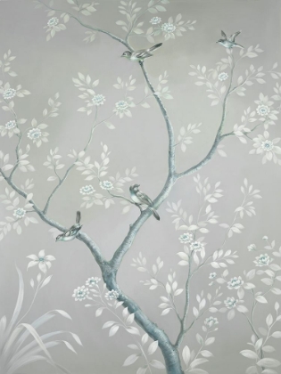 Picture of BIRDS IN BLOSSOMING TREE II