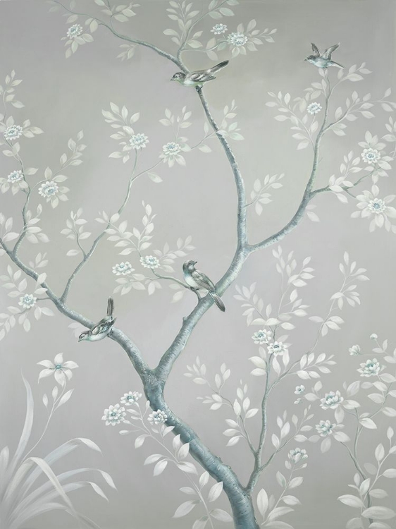Picture of BIRDS IN BLOSSOMING TREE II