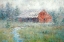 Picture of RED BARN AND STREAM