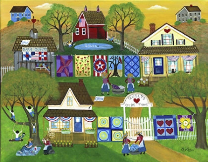 Picture of OLD TYME BARN FOLK ART QUILTS