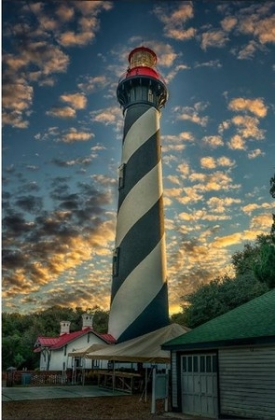 Picture of ST. AUGUSTINE LIGHTHOUSE SUNSET 
