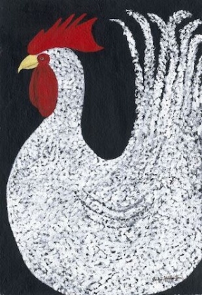 Picture of BLACK AND WHITE CHICKEN 
